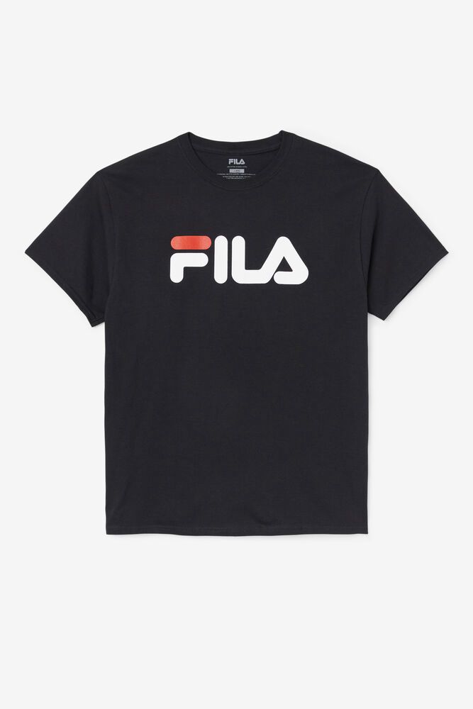 Fila Miesten Paidat Logo Mustat - AQCB-64890